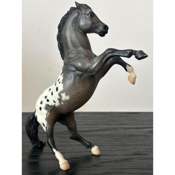 Retired Classic Breyer Horse #681 Rearing Appaloosa Stallion Blue Roan Western - Picture 2 of 8